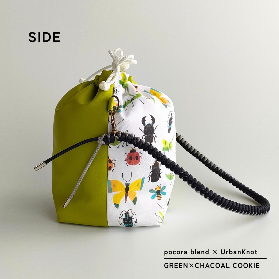 pocora blend(ポコラ ブレンド)|グリーン チャームポーチ付き・選べるストラップ バッグセット
