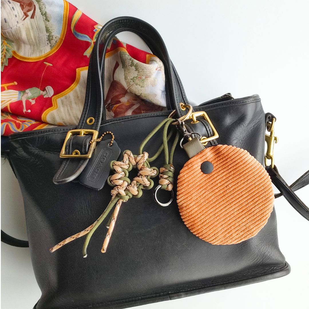 pocora blend（ポコラ ブレンド）｜コーデュロイ巾着バッグ＋チャームポーチ（ストラップなし）