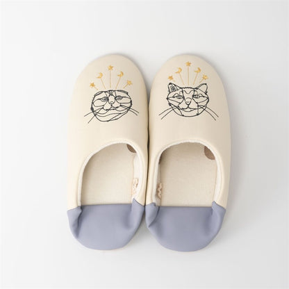 +HAyU| cat star OF Babouche ルームシューズ
